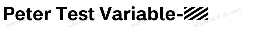 Peter Test Variable字体转换